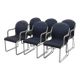 Set of six armchairs, Italian design, 1990s
