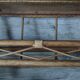 Vintage rattan shelf