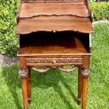 Louis XVI style walnut bedside table