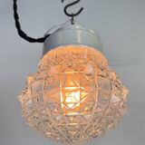 Vintage White Porcelain Pendant Light, 1970s