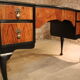 Bureau Anglais noir noyer