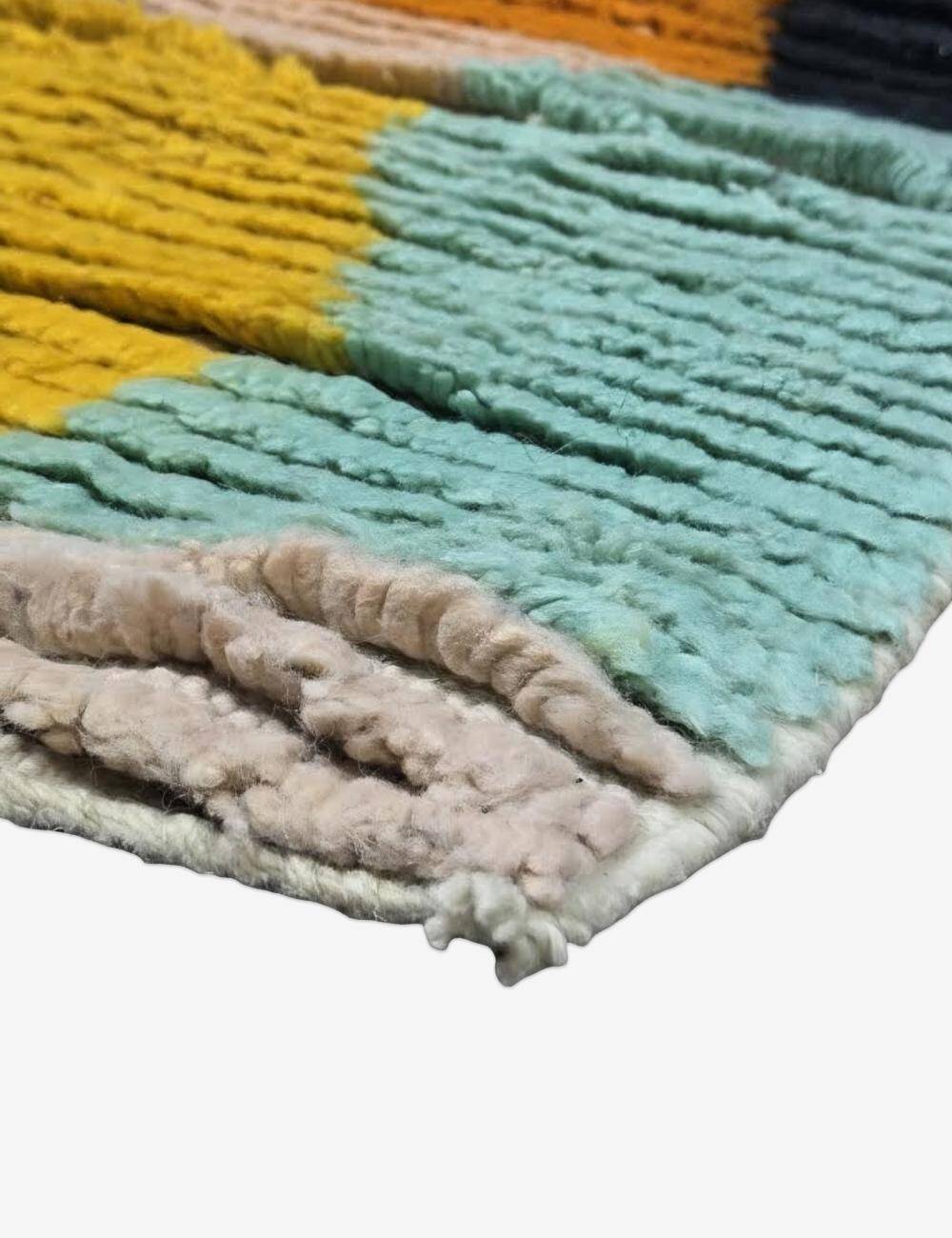 Contemporary Colourful Hallway Rug - 290 x 90 cm