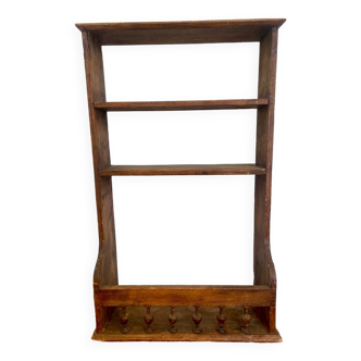 Old wooden wall shelf