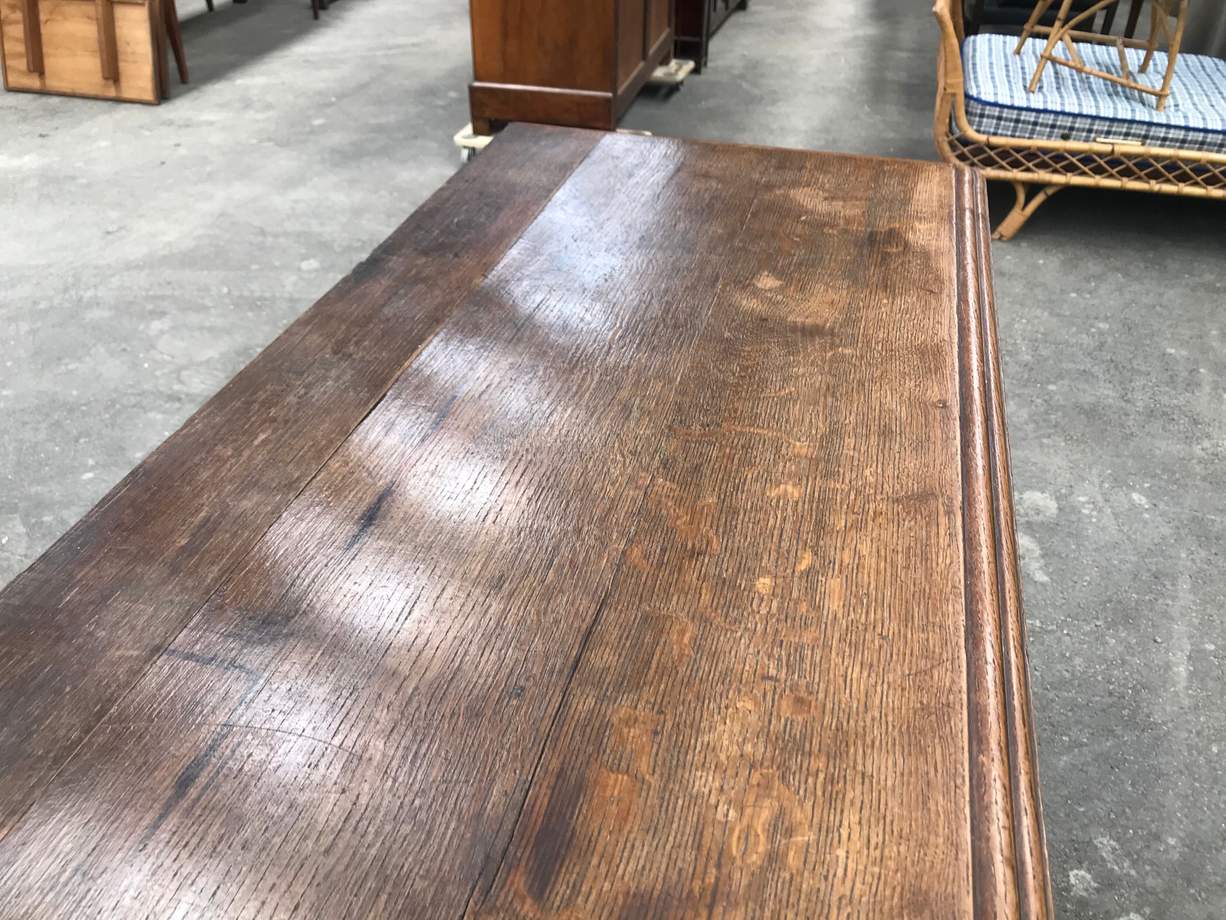 Art deco solid oak chest of drawers