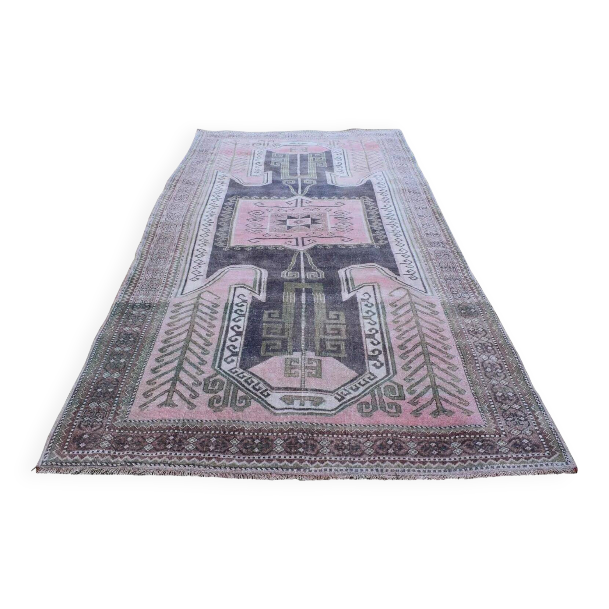 Vintage Turkish hallway rug 170x350 cm