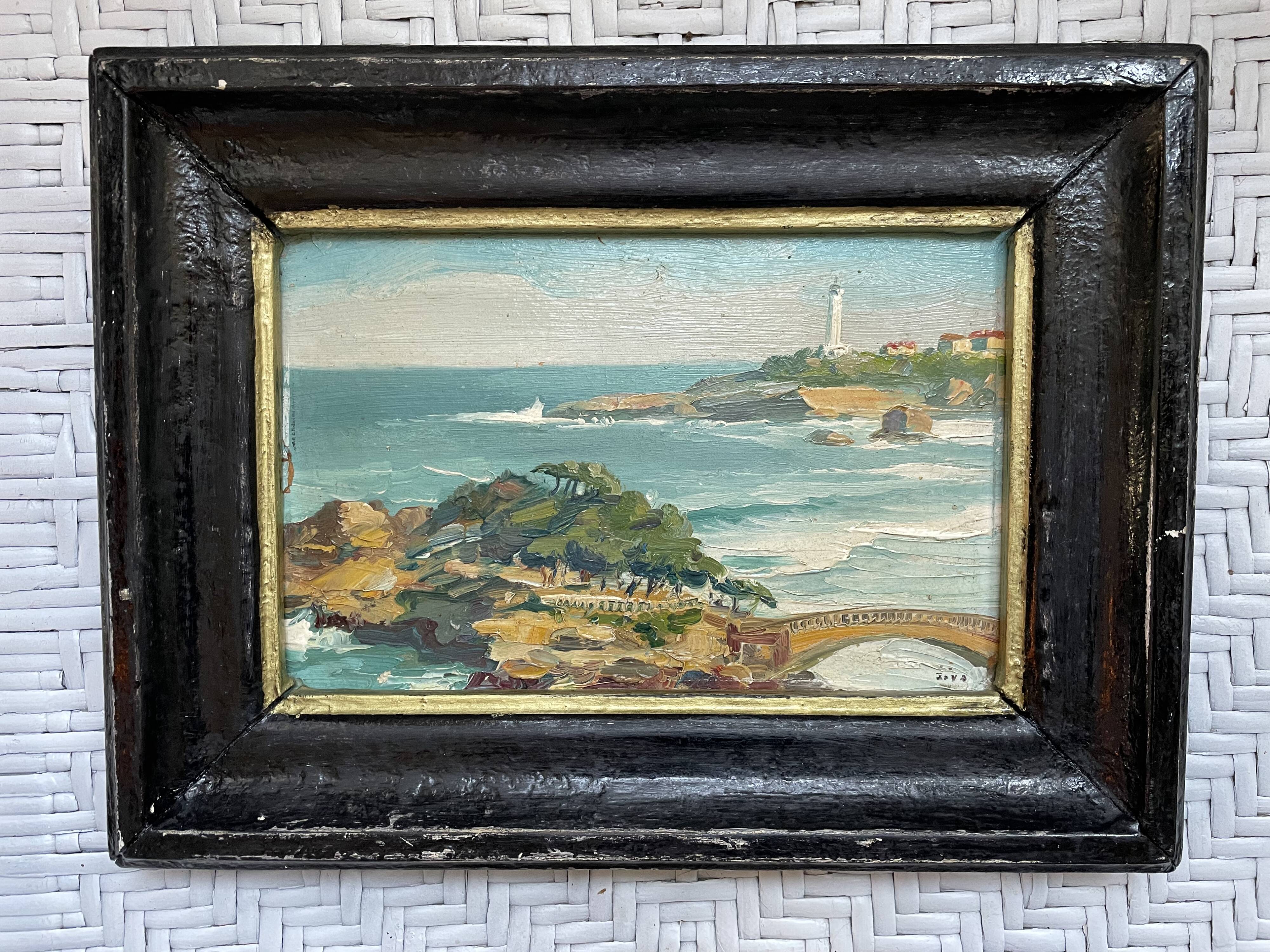The Basta Biarritz bridge by JIVA Russian painter