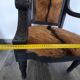 Louis XVI style Jacob armchair in genuine goatskin