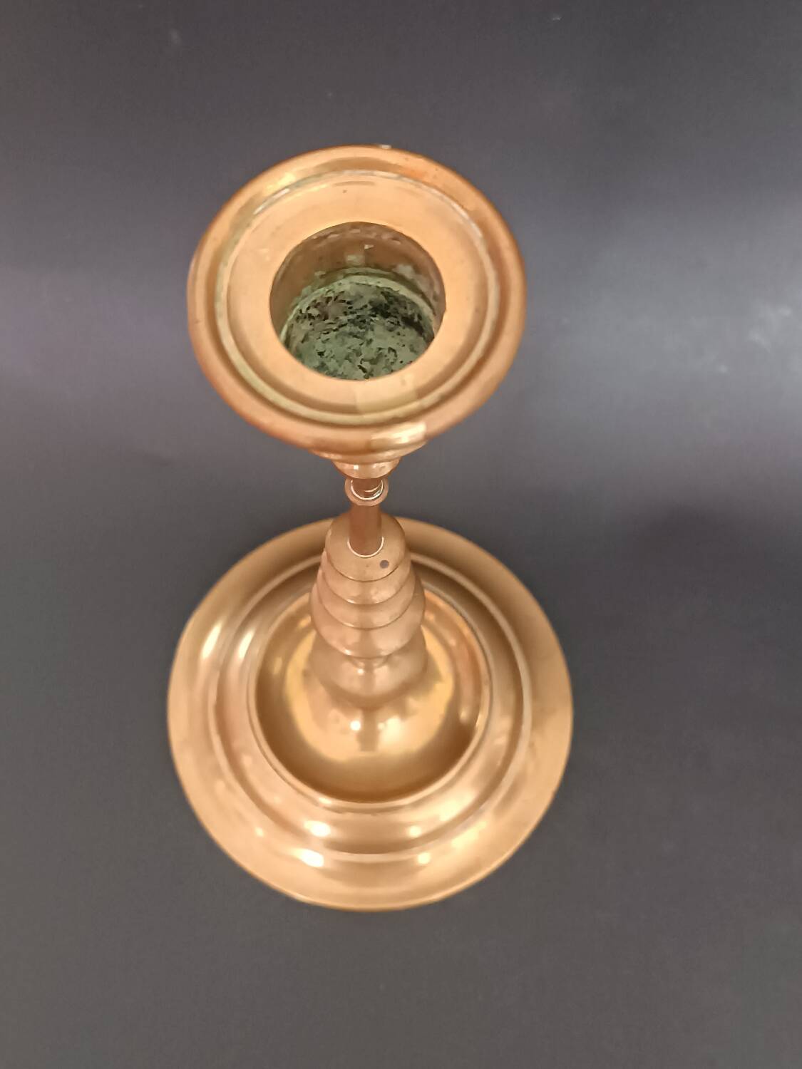 Pair of brass candlesticks