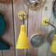 Pair of diabolo wall lamps 70s Marianne Hagberg