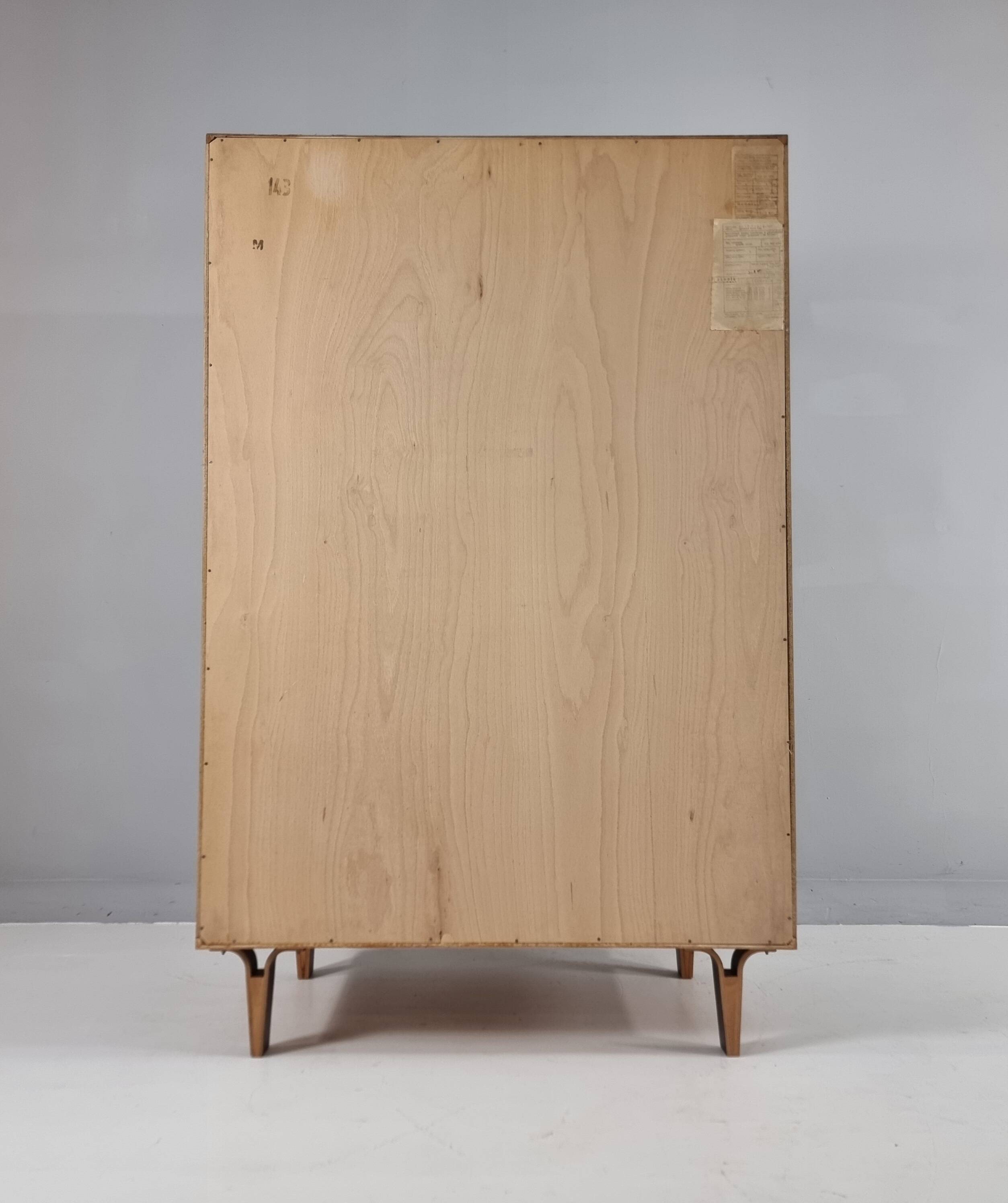 Vintage beech wardrobe, 1970s