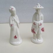 Salt and pepper shakers, ceramic Churchill England
