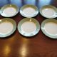 12 flat plates Villeroy & Boch Mettlach celadon green and vintage gold 1960s