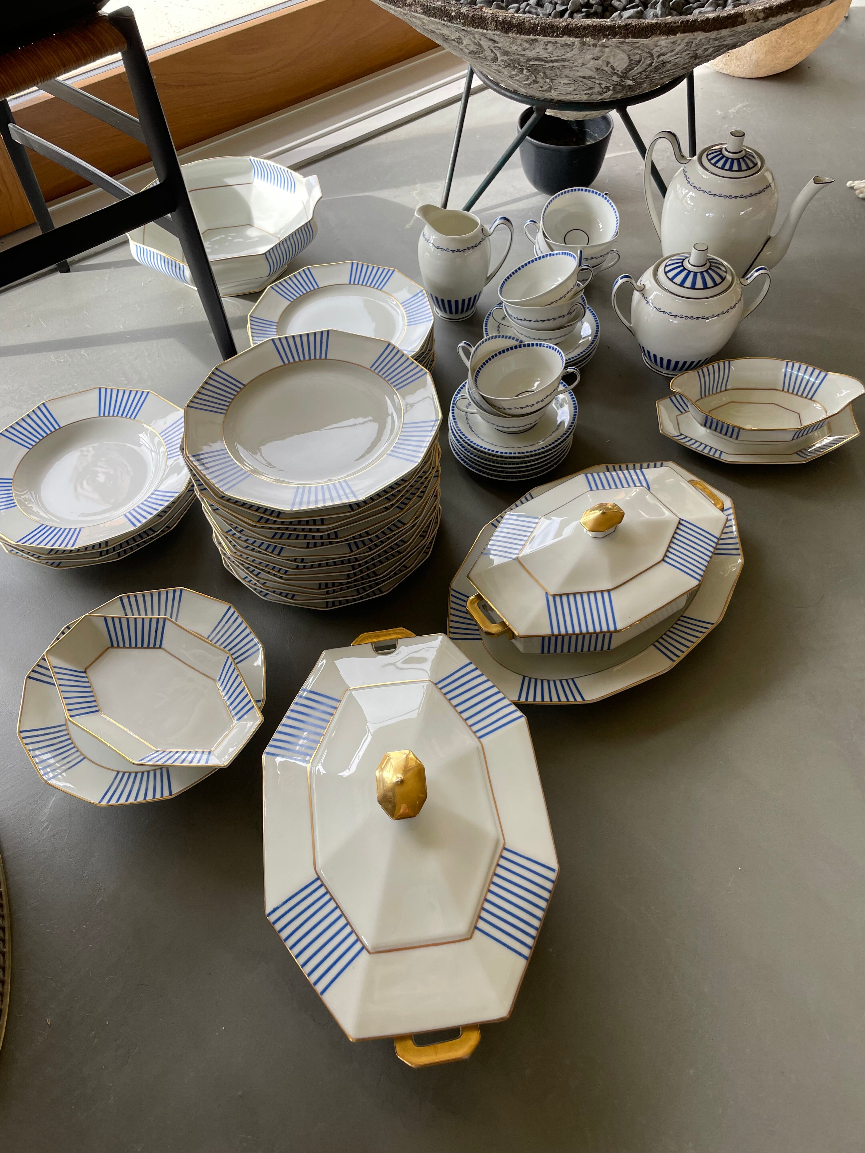 Set XXL crockery Limoges A.Lanternier