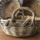 Lot of 3 rattan baskets