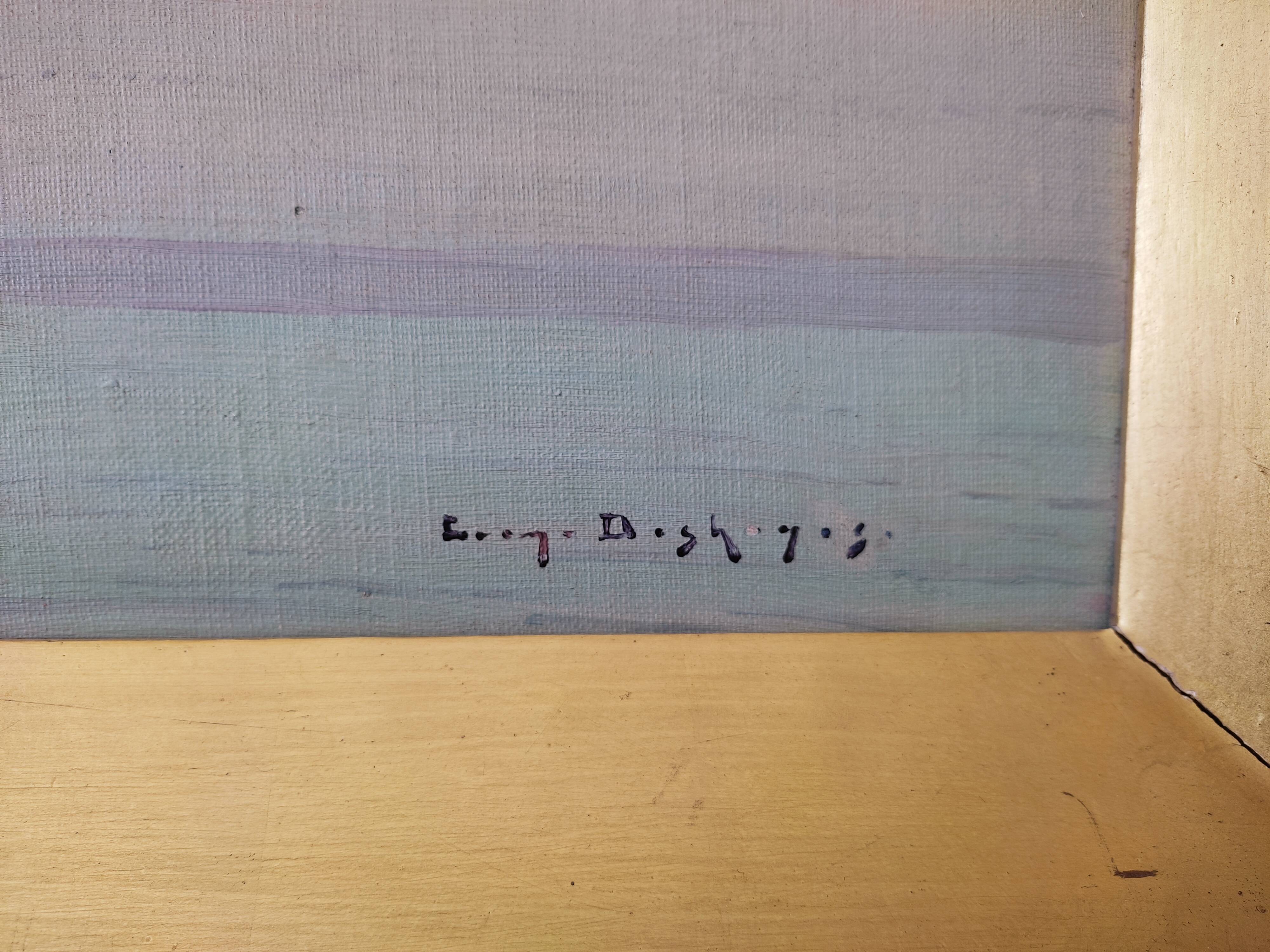 Oil on canvas orientalist landscape