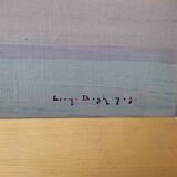 Oil on canvas orientalist landscape