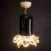 Vintage Leucos pendant lamp made of Murano glass.