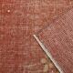 1970s Vintage Turkish Hand-Knotted Wool Cotton Red Runner Rug 82x270