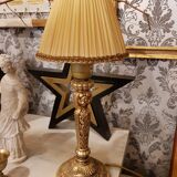 Authentic golden iron lamp pleated blinds