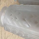 Pair of Art Deco Muller Brothers pendant lights