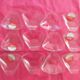 12 coupelles  en forme de coquille saint jacques verre pyrex  vintage