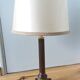Antique column lamp in marble and gilded metal