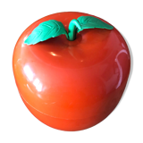 Vintage orange apple ice bucket