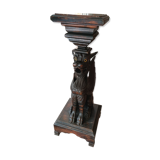 Saddle column griffin winged lion head