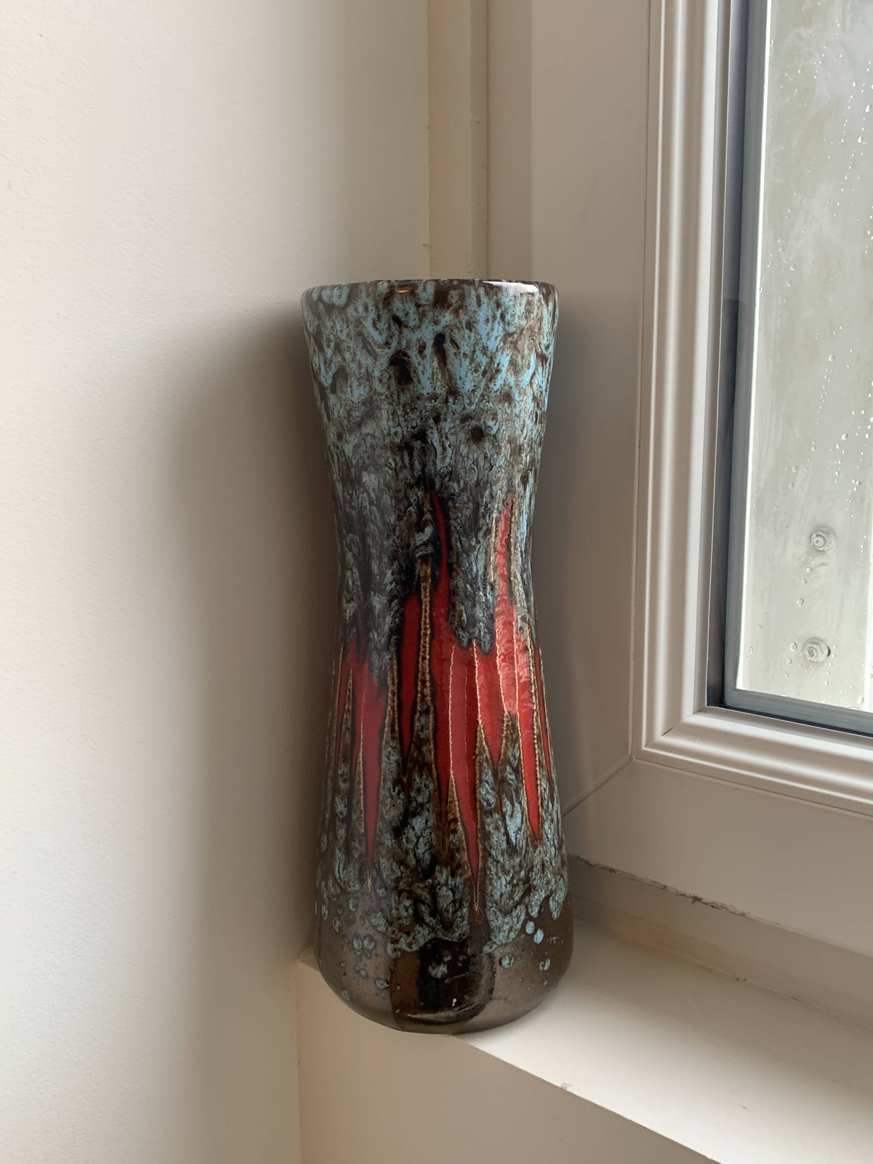 Vintage West Germany Fat Lava Vase