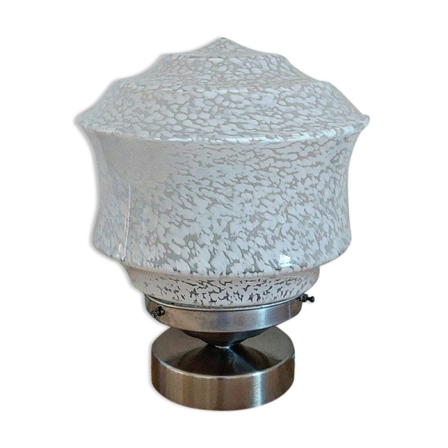 Lampe vintage verre de clichy