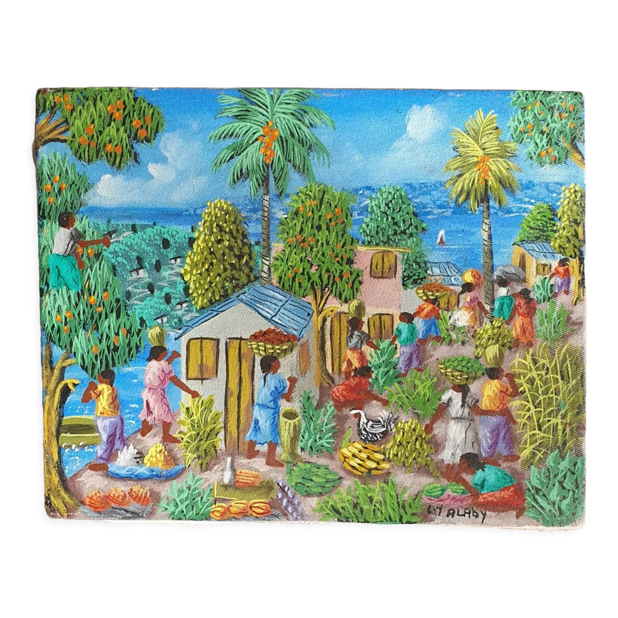 Painting signed alaby