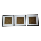 Vintage Optical Art Paintings - Victor Vasarely - Frames 40x40cm.