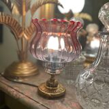 Brass foot tulip lamp