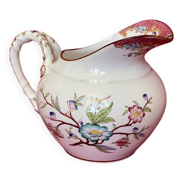 Milk jug, Sarreguemines Minton model 19th century