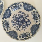 4 Ridgway Windsor Blue English Dessert Plates – Staffordshire