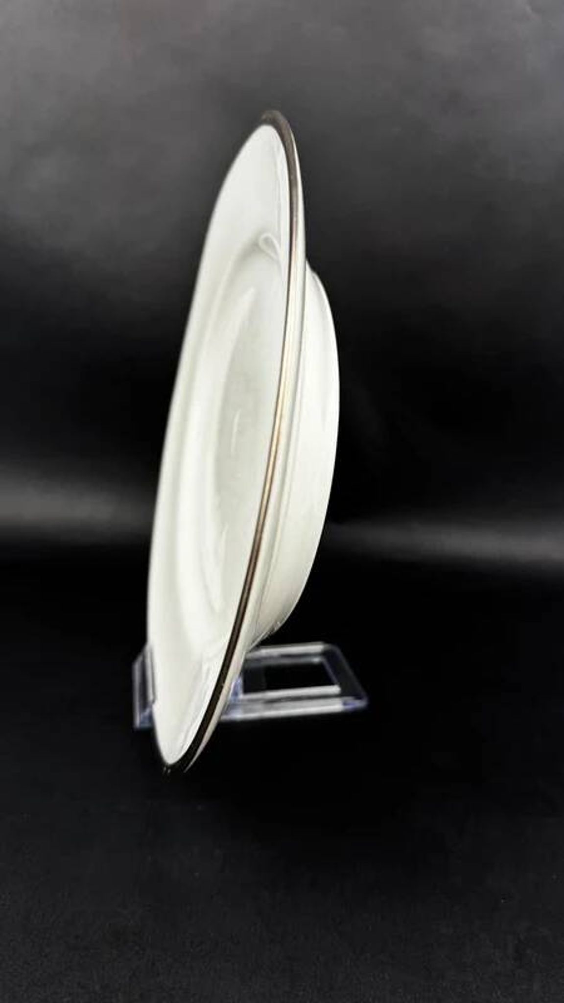 Plat ovale Raynaud modèle Fontainebleau platine