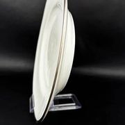 Plat ovale Raynaud modèle Fontainebleau platine