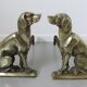 Pair of "dog" channels in solid bronze 30/40
