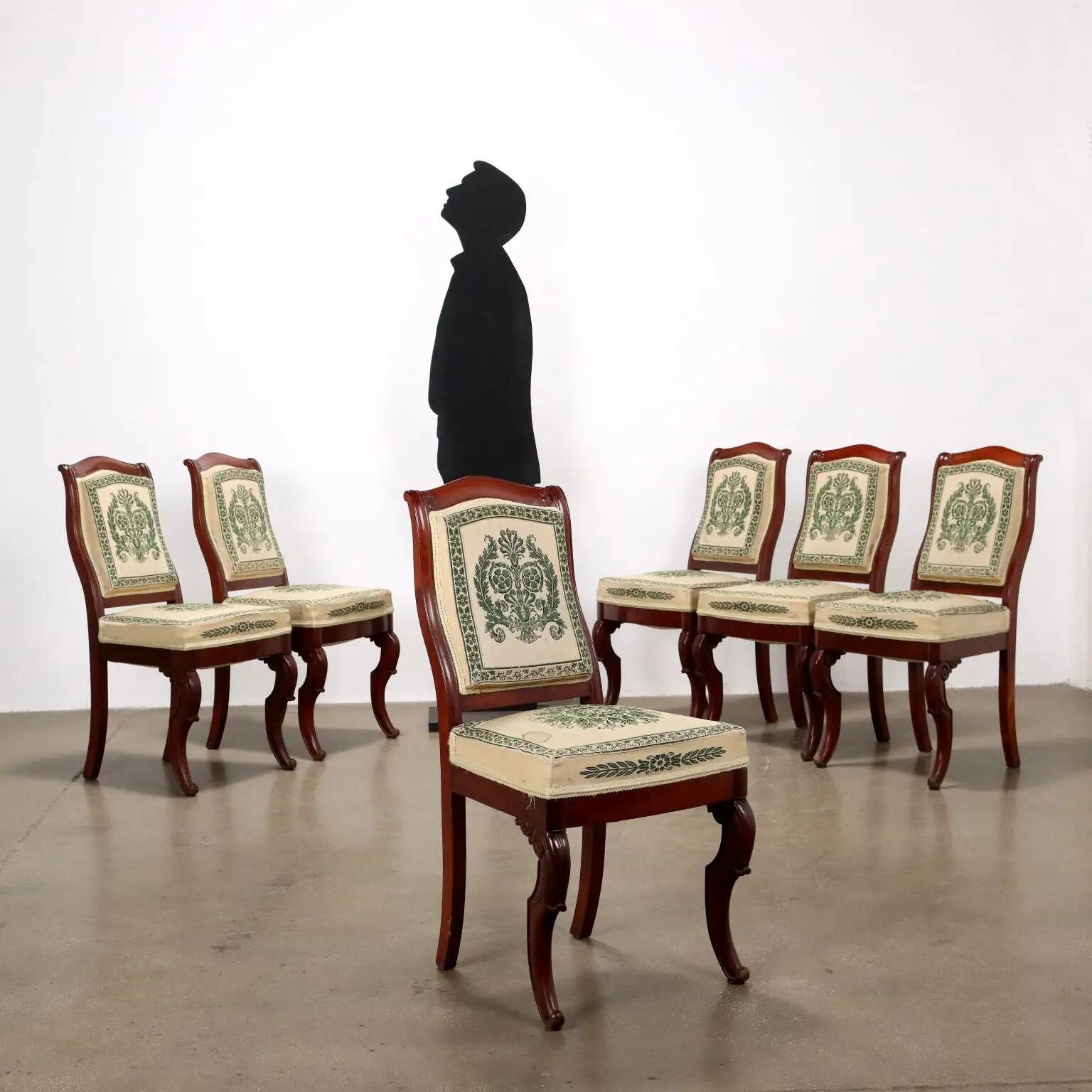 Antique Louis-Philippe mahogany chairs, France, 19th century