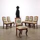 Antique Louis-Philippe mahogany chairs, France, 19th century