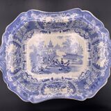 David Johnston - Plat légumier faïence fine de Bordeaux service Turc bleu circa 1840