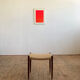 Danish midcentury walnut stool, model 80A by Niels O. Møller with papercord seat