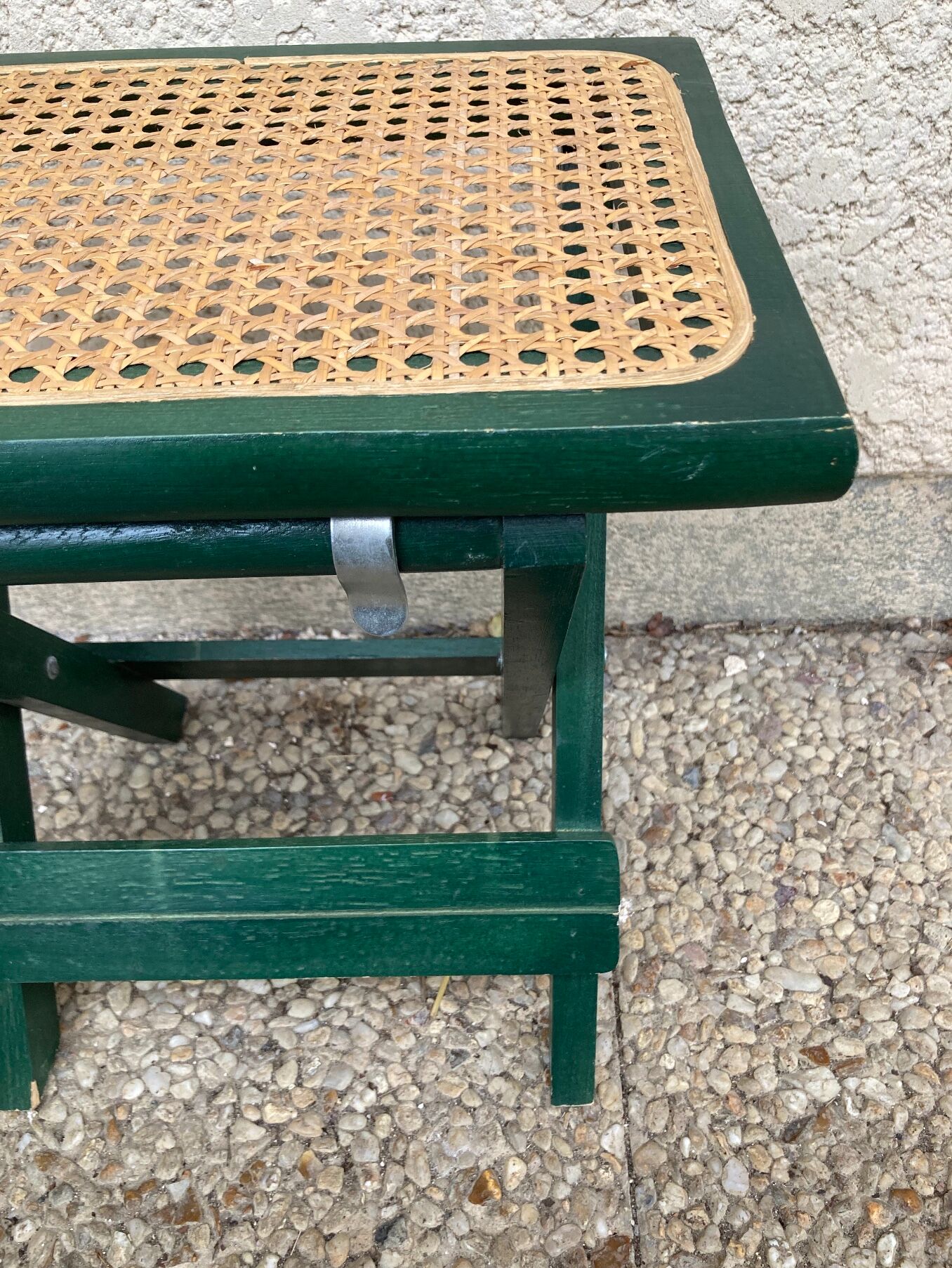 Folding stool in vintage canning