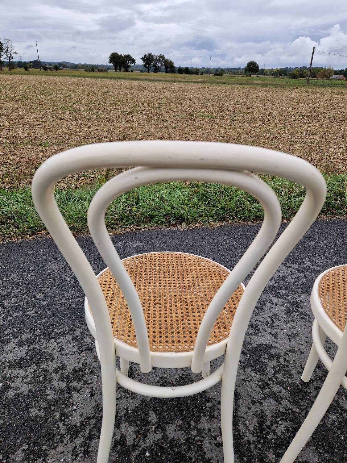 Set of 3 vintage bistro chairs