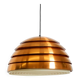 Original 1960s copper slat pendant lamp by Hans-Agne Jakobsson for Markaryd