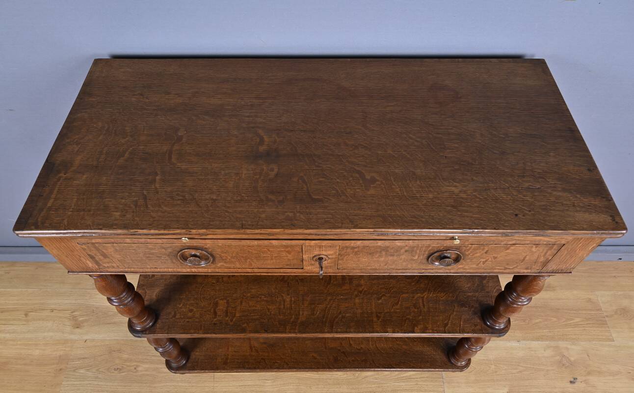 Oak sideboard, Louis-Philippe style – Late 19th century
