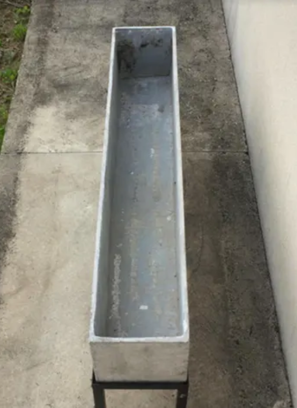 Vintage concrete planter