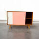 Buffet two-tone sliding doors