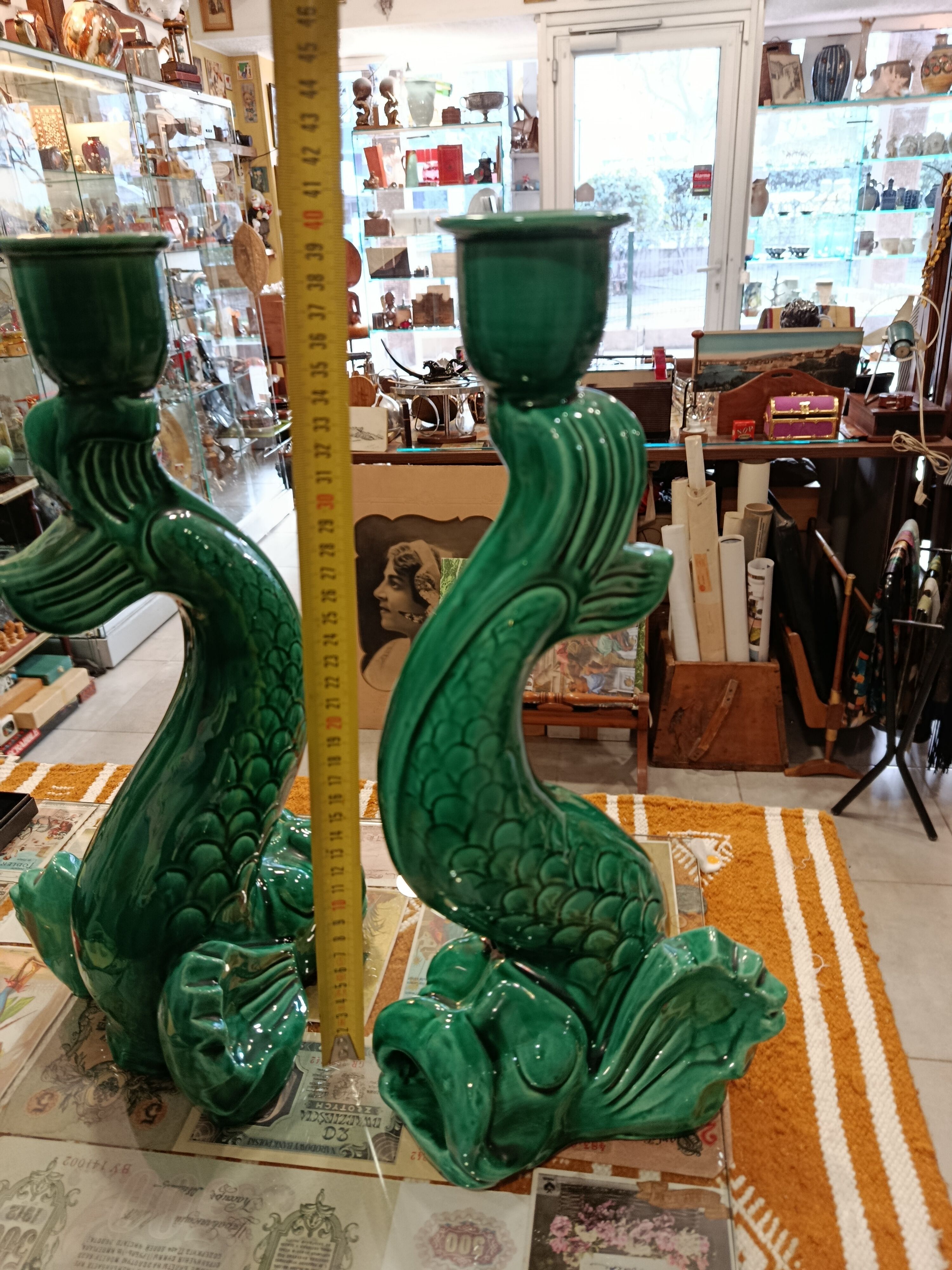 Paire de pieds de lampe Vallauris
