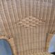 Pair of woven rattan armchairs – Vintage